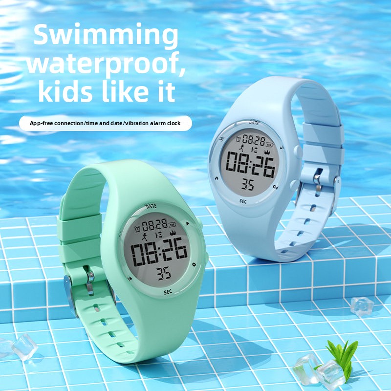 Smartwatch Watches For Kids - 2026年ニューキッズティーンズスマートウォッチ、アプリ不要、防水、水泳タイマー、歩数計、ナイトライト、スポーツバンド、シンプルな韓国風、ユニセックス
