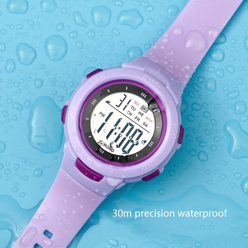 Smartwatch Digital Watches For Kid Girl - UTHAI CE49 キッズ腕時計ファッション発光防水目覚まし時計スマート腕時計少年少女学生電子腕時計ギフト