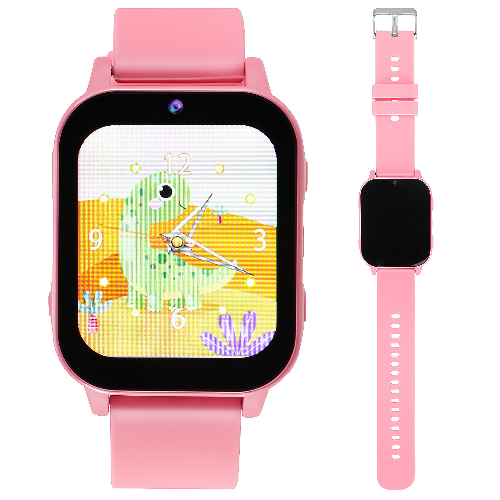 Smartwatch Digital Watches For Kid Girl - 子供向けゲーム内蔵スマートウォッチ。ピンク色のデジタルスポーツウォッチ。男の子にも女の子にも。学習用ストップウォッチ、アラーム機能付き。子供向けスマートウォッチ。