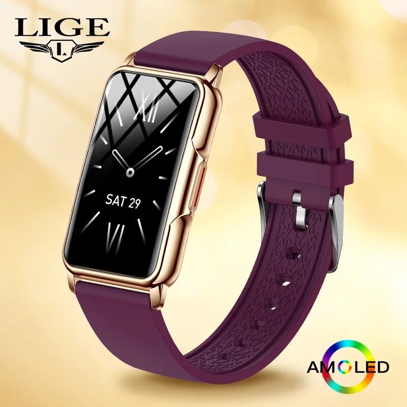 Watches Ladies Smartwatch - Lige-男性と女性のためのスマートウォッチバンド,1.47インチのタッチスクリーン,心拍数,スポーツ,フィットネス,Android,iOS向け
