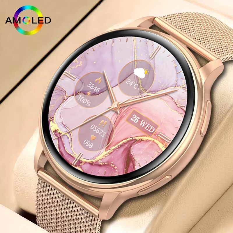 Timex Watches Smartwatch - スマートフル円形ファッションウォッチ Bluetooth 通話新しいデジタル時計女性音楽防水 IP68 スマートウォッチ男性タッチ新しいギフト 2026