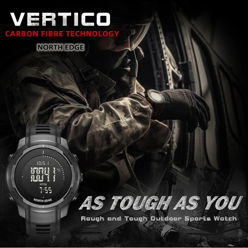 NORTH EDGE VERTICO 高度計・気圧計・コンパ - Altimeter Compass Watch のレビューと価格