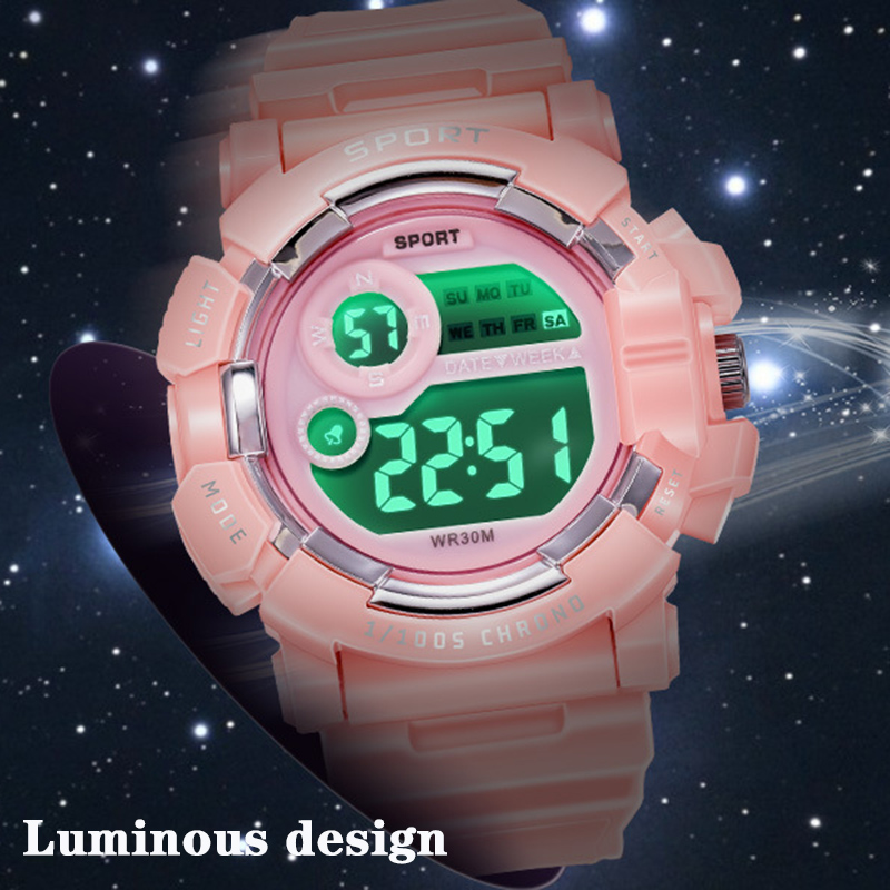 YIKAZE キッズ腕時計ファッション発光防水目覚まし時計腕 - Smartwatch Digital Watches For Kid Girl のレビューと価格
