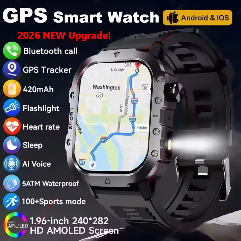 2026 新しいスマートウォッチ男性女性のための軍事屋外 G - Smartwatch Watches For Women With Gps のレビューと価格