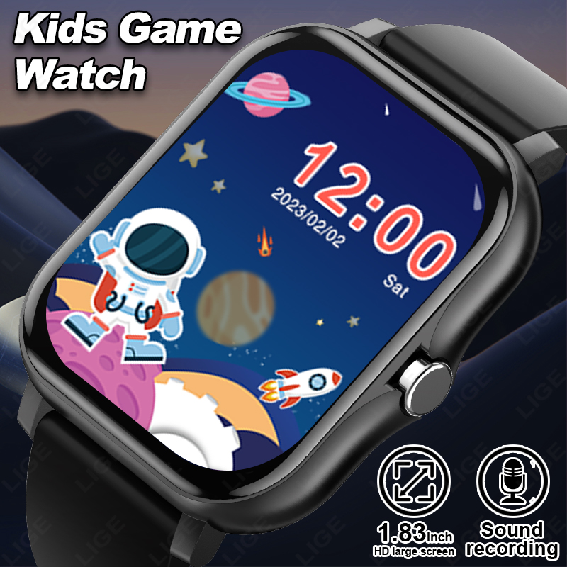 LIGE 2025 オーディオブック子供スマートウォッチファ - Smartwatch Digital Watches For Kid Girl のレビューと価格