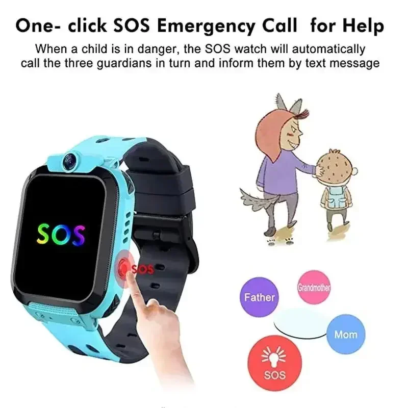 Lenovo 新型スマートウォッチ SOS機能付き、紛失防止 - Smartwatch Watches For Kids With Gps のレビューと価格