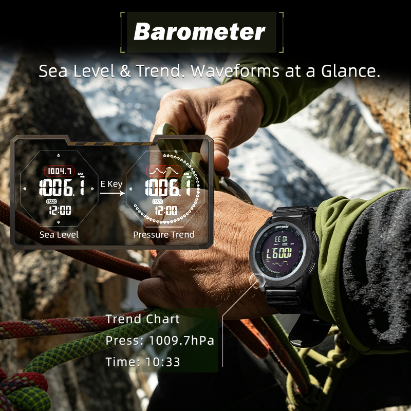 NORTH EDGE APACHE-CF メンズ デジタル腕 - Altimeter Compass Watch のレビューと価格