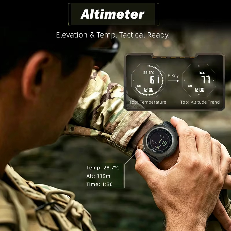 NORTH EDGE APACHE-CF メンズ デジタルウ - Altimeter Compass Watch のレビューと価格