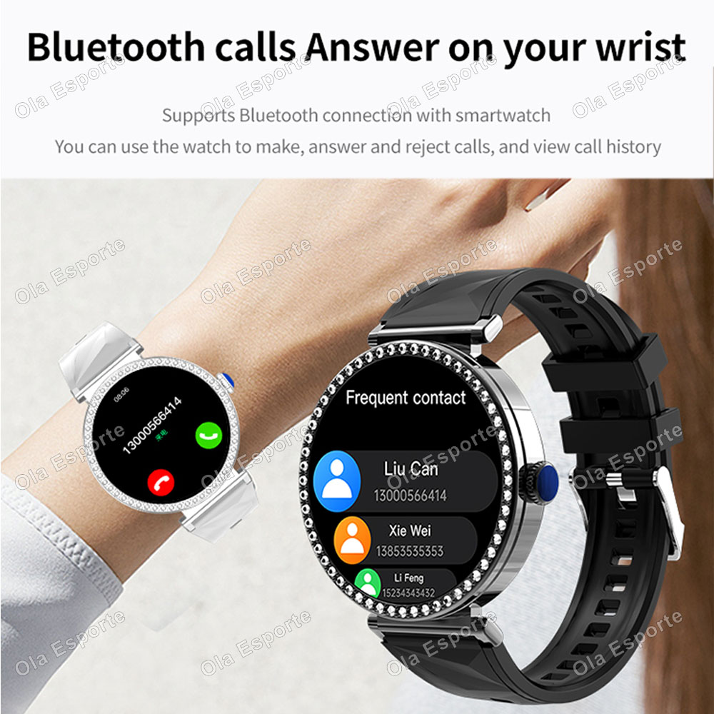 スマートウォッチ 高級ファッション 女性用 生理周期リマイン - Watches Ladies Smartwatch のレビューと価格