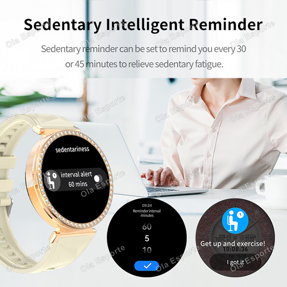 スマートウォッチ 高級ファッション 女性用 生理周期リマイン - Watches Ladies Smartwatch のレビューと価格
