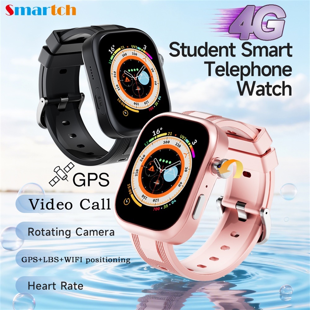 2.02インチ学生向けスマート電話腕時計 GPS回転カメラ  - Smartwatch Watches For Kids With Gps のレビューと価格