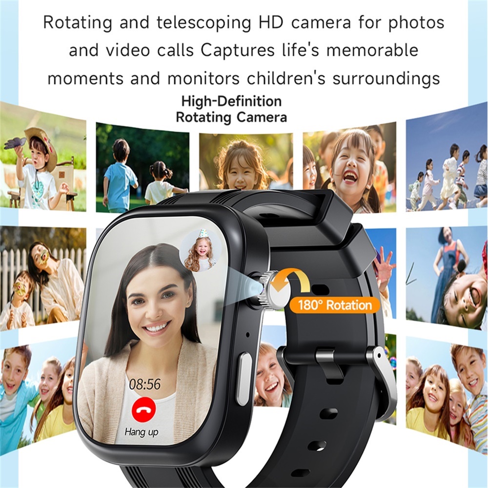 2.02インチ学生向けスマート電話腕時計 GPS回転カメラ  - Smartwatch Watches For Kids With Gps のレビューと価格