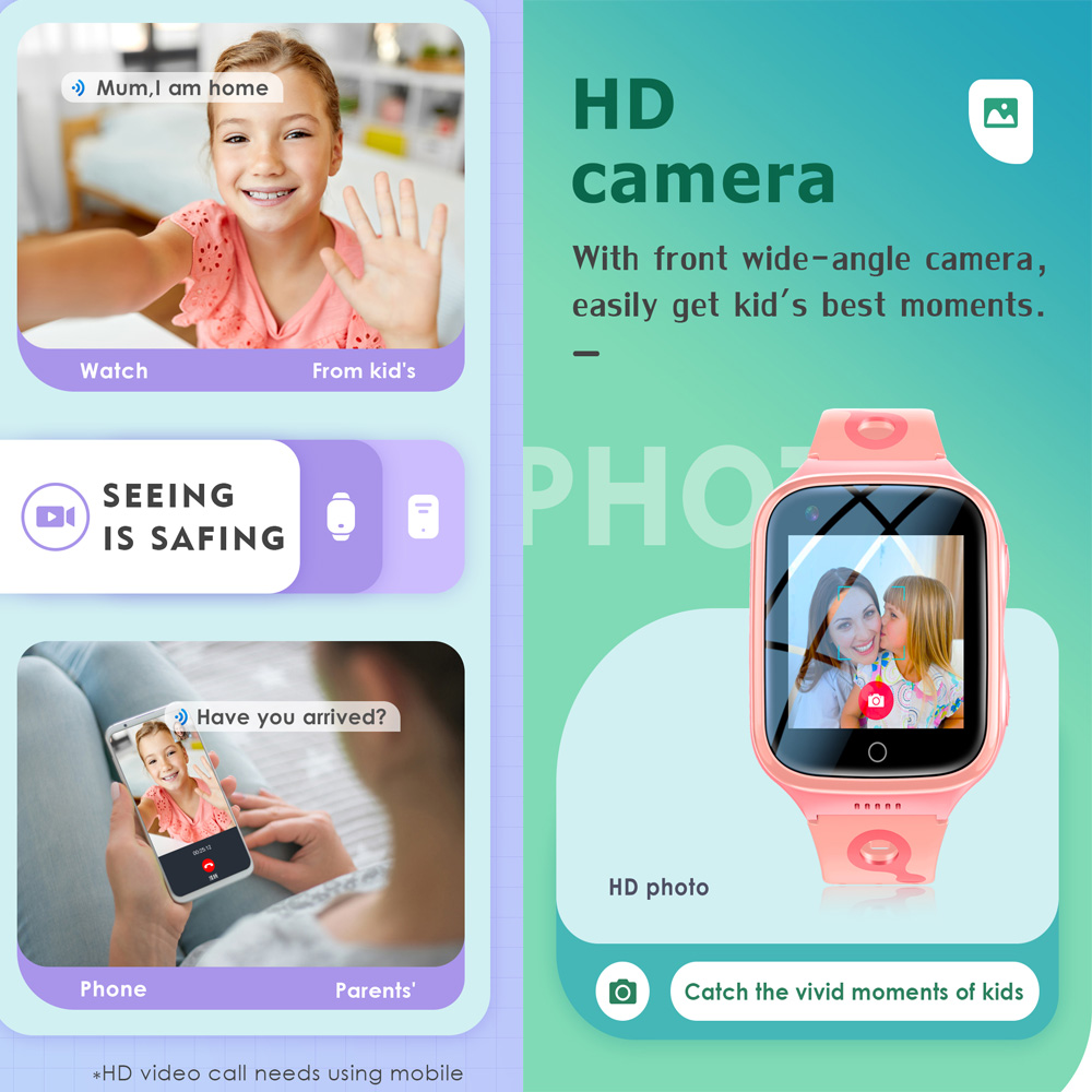 4G対応スマートウォッチ、子供用、GPS、Wi-Fi、ビデオ - Smartwatch Watches For Kids With Gps のレビューと価格