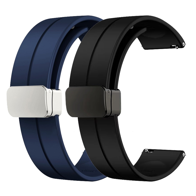 男性と女性のためのシリカゲル磁気ブレスレット,黒と月のストラ - Smartwatch Watches Brands For Women のレビューと価格