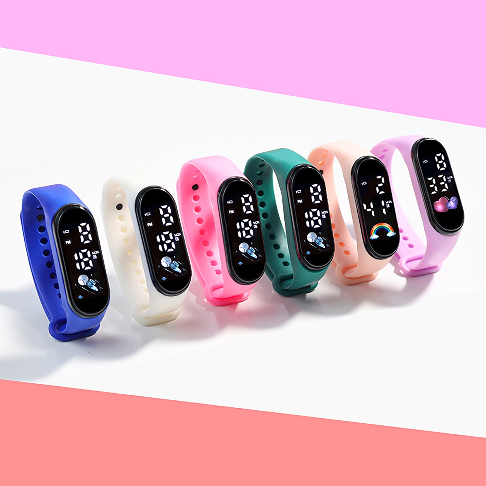 かわいいスマートウォッチ子供のためのファッション屋外防水スポ - Smartwatch Digital Watches For Kid Girl のレビューと価格
