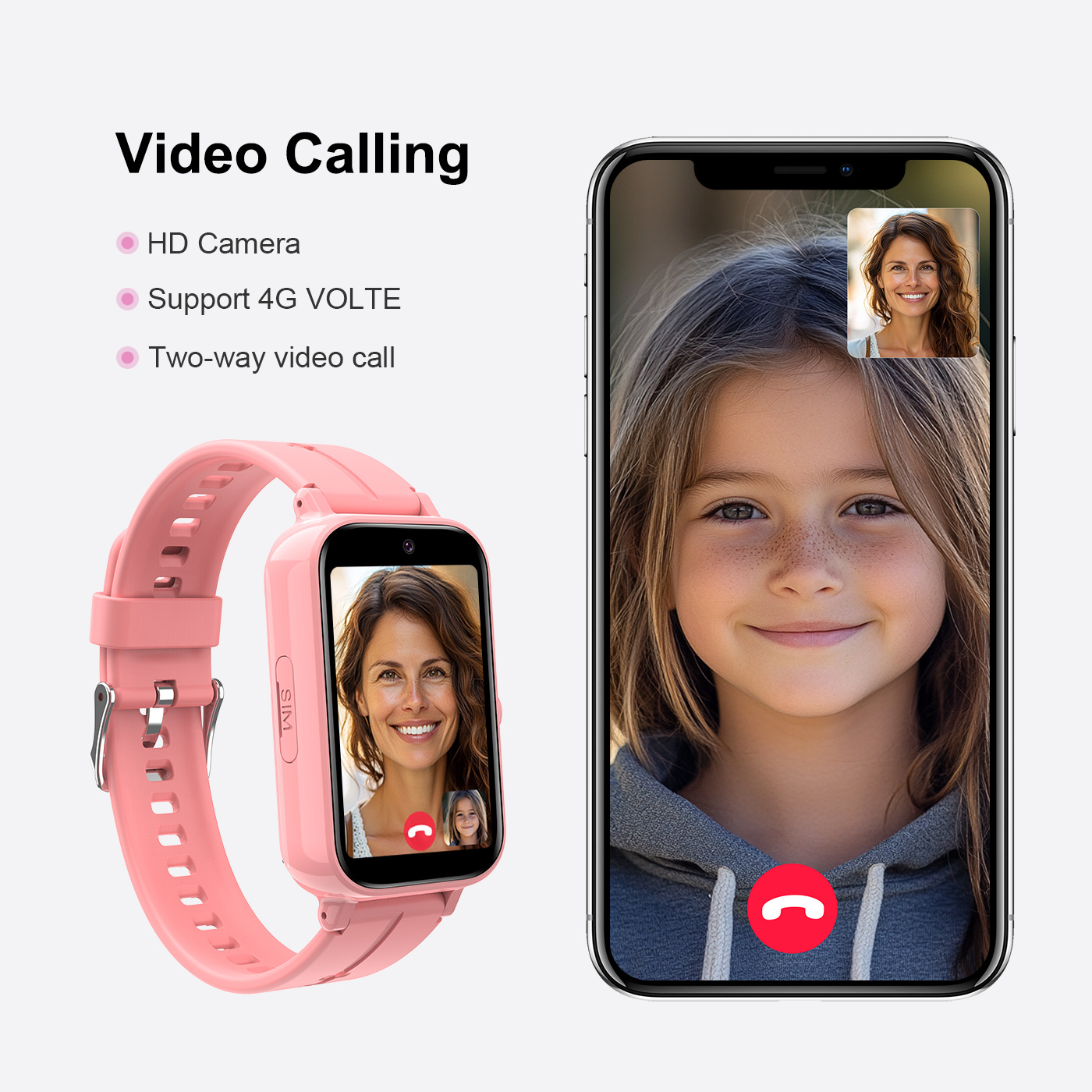 子供用スマートウォッチ、4G SIMカード対応、通話機能、G - Smartwatch Watches For Kids With Gps のレビューと価格