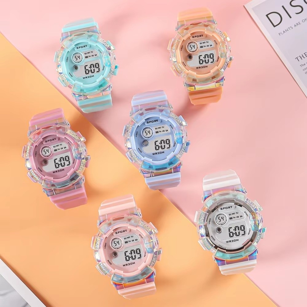 防水仕様のスポーツ用キッズ腕時計。夜光表示、アラーム機能、ス - Smartwatch Digital Watches For Kid Girl のレビューと価格