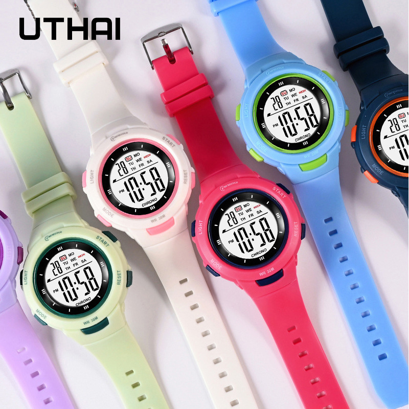 UTHAI CE49 キッズ腕時計ファッション発光防水目覚ま - Smartwatch Digital Watches For Kid Girl のレビューと価格