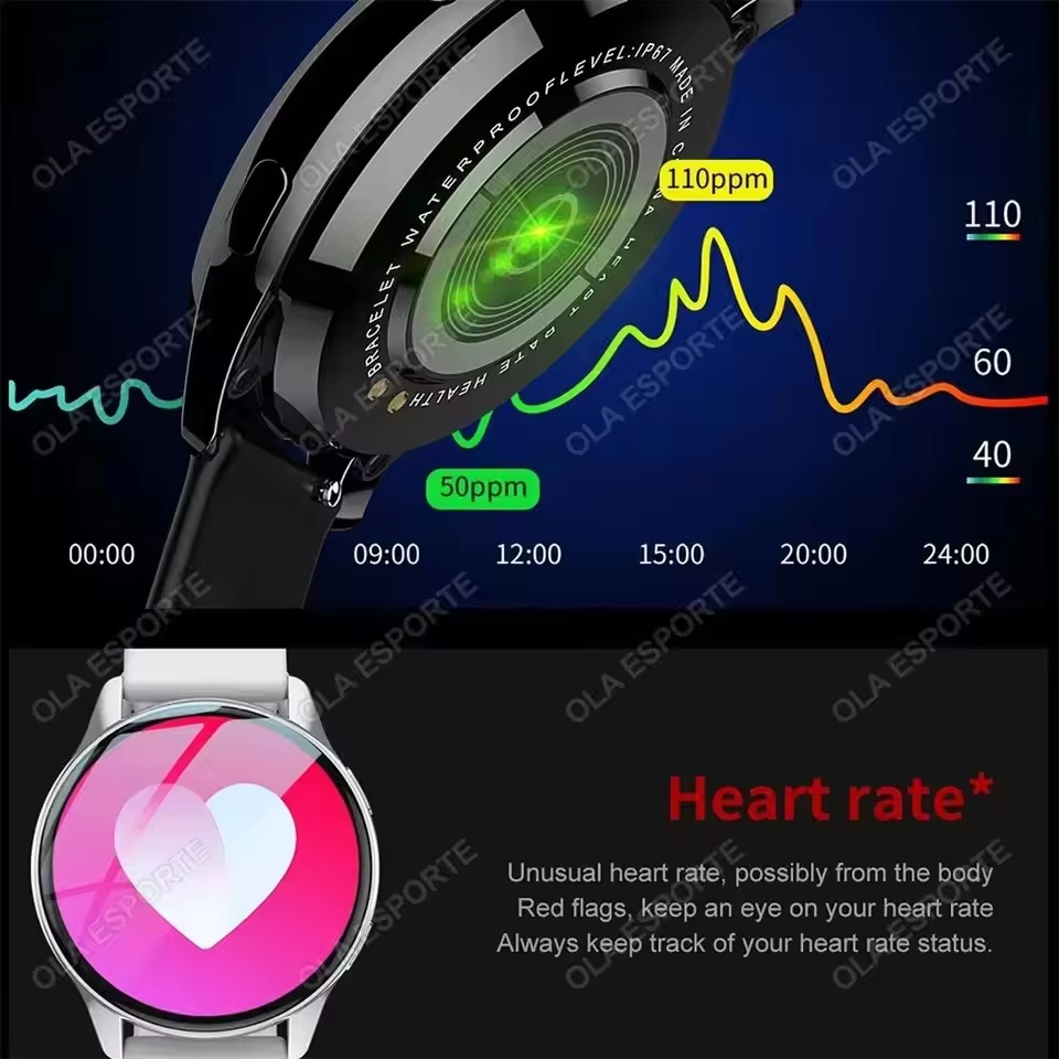 男性女性向け新型スマートウォッチ、心拍数測定、HDスクリーン - Smartwatch Watches Price のレビューと価格