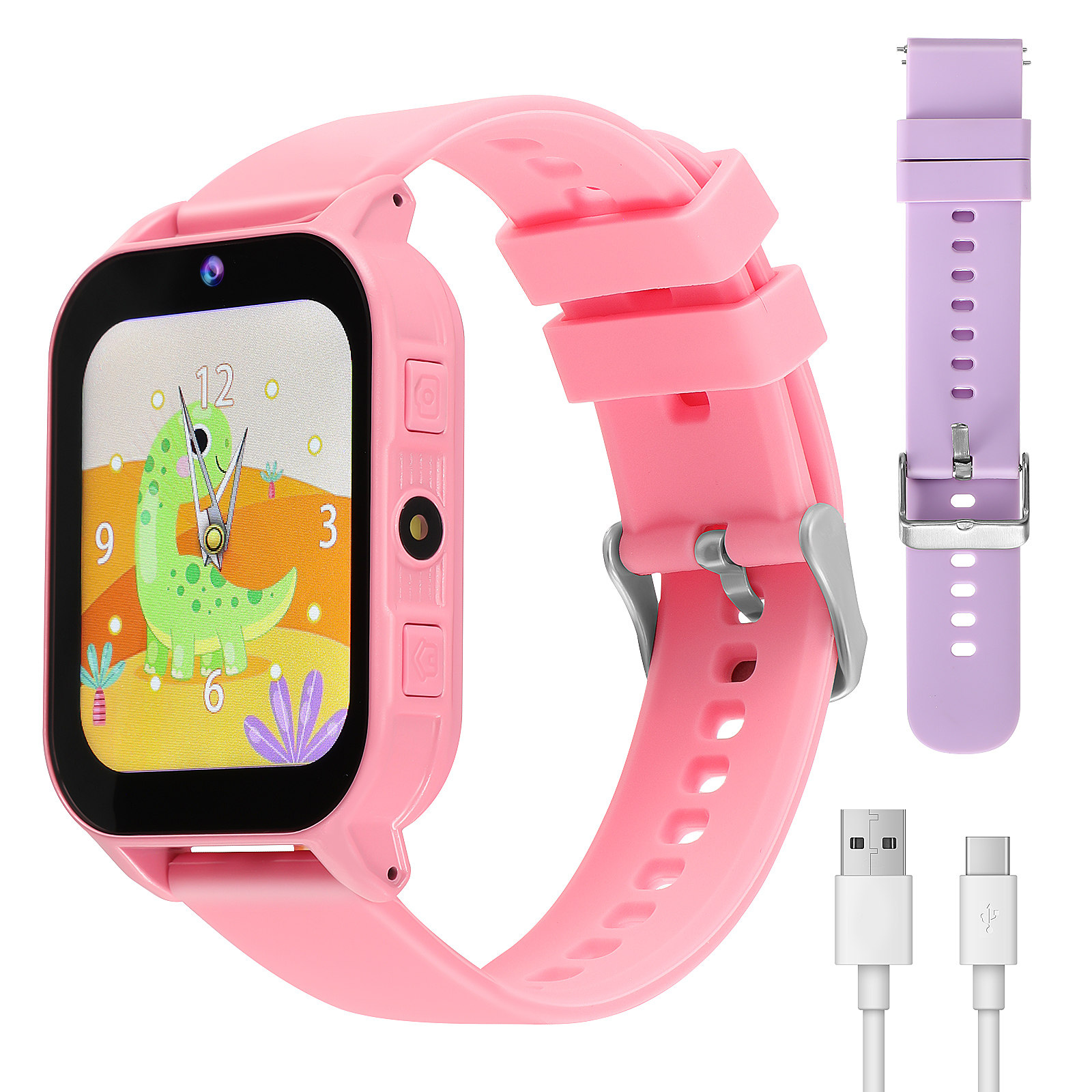 子供向けゲーム内蔵スマートウォッチ。ピンク色のデジタルスポー - Smartwatch Digital Watches For Kid Girl のレビューと価格