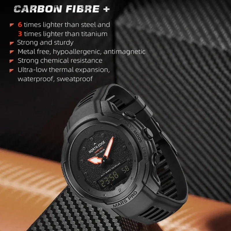 NORTH EDGE メンズ アウトドアスポーツウォッチ、カ - Altimeter Compass Watch のレビューと価格