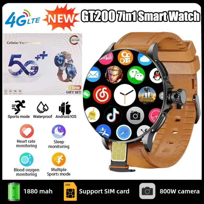 GT200 5G スマートウォッチ。1.95インチAMOLE - Smartwatch Watches Price のレビューと価格